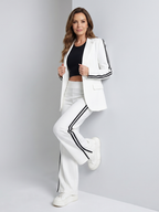 Kaya | Contrast Stripe Wide Leg Set