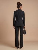 Delta | Structured Stand Collar Tailored Suit
