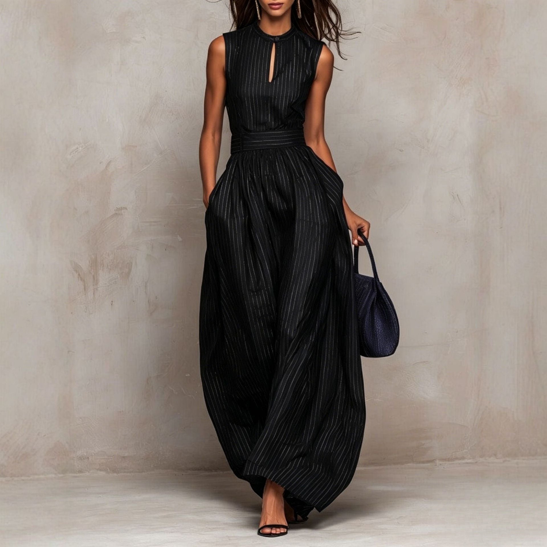 Genevieve | Striped Wide-Leg Jumpsuit