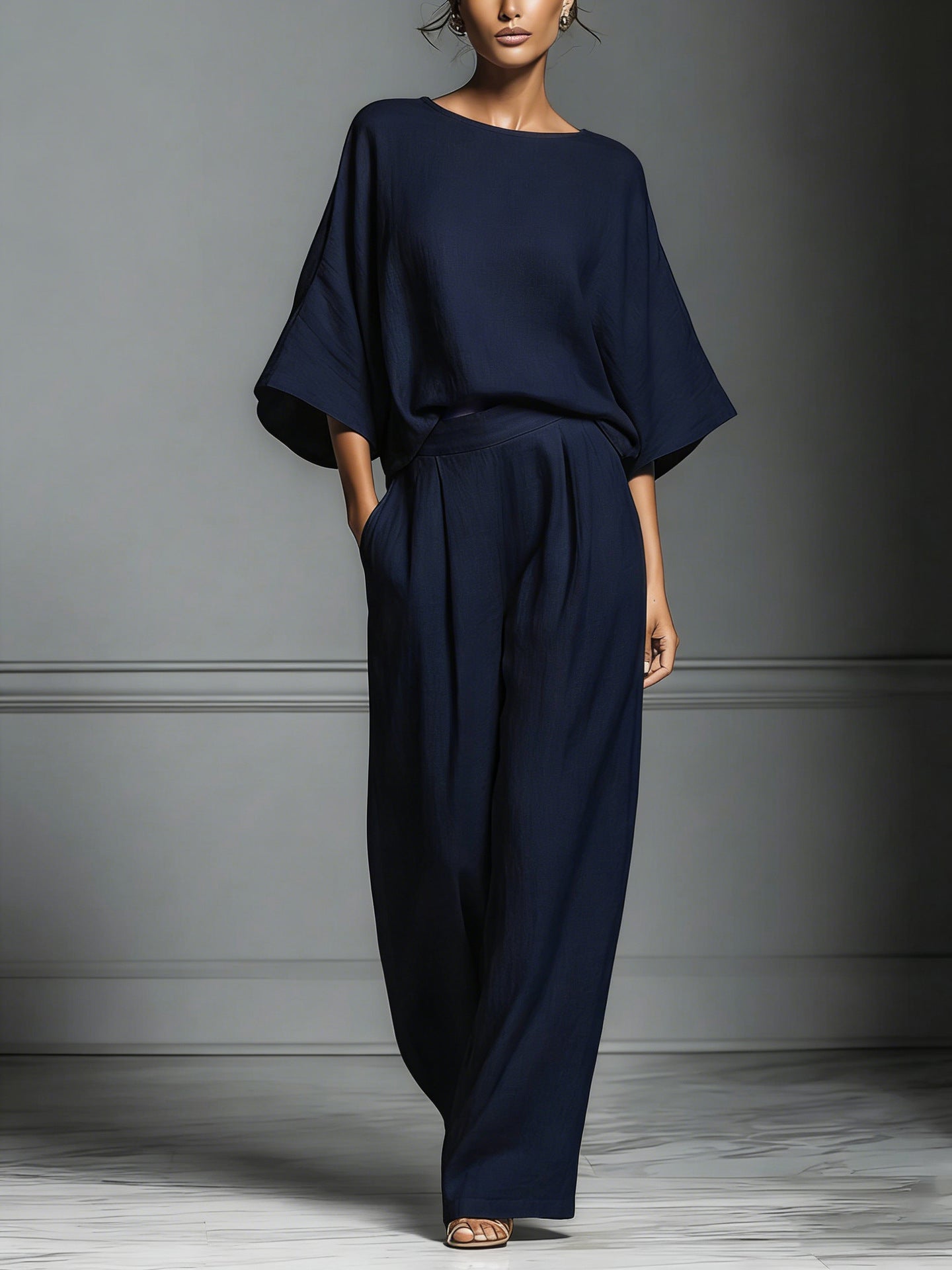 Selvara | Elegant Flare-Sleeve Set