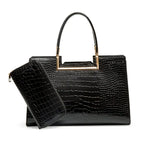 Elegant Leather Bag and Wallet Duo