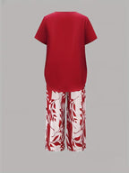 Arvessa — Leaf Print Breeze Set