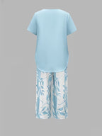 Arvessa — Leaf Print Breeze Set