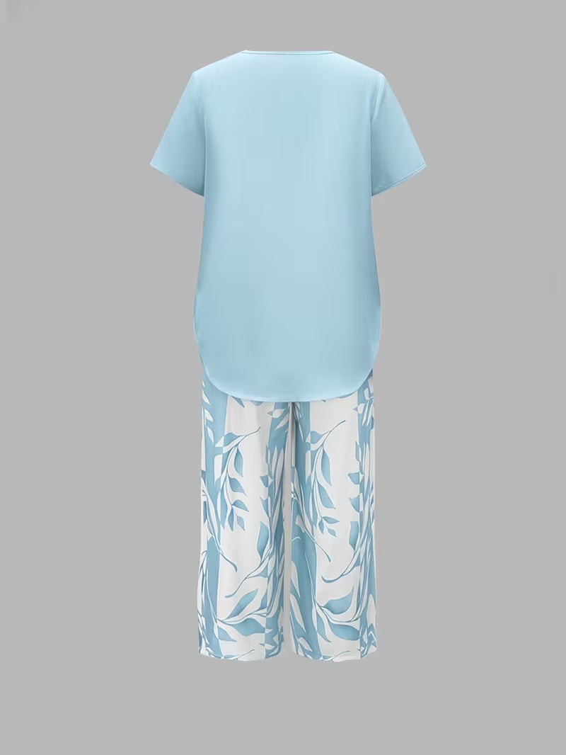 Arvessa — Leaf Print Breeze Set