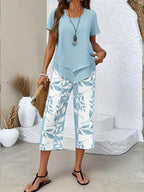 Arvessa — Leaf Print Breeze Set